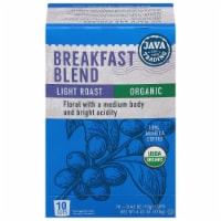 Java Trading Organic Breakfast Blend Light Roast Single Serve Coffee Pods Perspective: Main