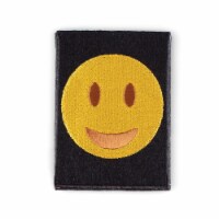 Smiley Face Shaped Stick-On Phone Wallet