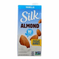 Silk Dairy Free Shelf Stable Vanilla Almond Milk Quart Perspective: Main