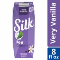 Silk Dairy Free Shelf Stable Very Vanilla Soy Milk Perspective: Main