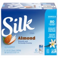 Silk Dairy Free Shelf Stable Vanilla Almond Milk Perspective: Main