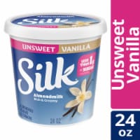 Silk Unsweetened Vanilla Dairy Free Almond Milk Yogurt Tub