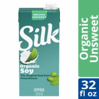 Silk Dairy Free Organic Protein Shelf Stable Soy Milk Quart Perspective: Main