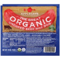 Applegate The Great Organic Uncured Beef Hot Dog Perspective: Main