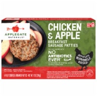 Applegate Natural Chicken & Apple Breakfast Sausage Patties Perspective: Main