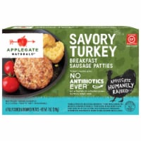 Applegate Natural Savory Turkey Breakfast Sausage Patties Perspective: Main