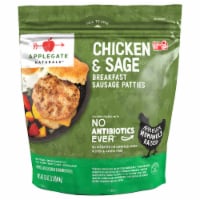 Applegate Natural Chicken & Sage Frozen Breakfast Sausage Patties Perspective: Main