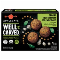 Applegate Well Carved Organic Mediterranean Style Turkey & Vegetable Meatballs (Frozen) Perspective: Main