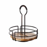 Mikasa Gourmet Basics Hanover Rotating Condiment Caddy - Brown/Black