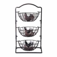 Mikasa Gourmet Basics 3-Tier Rooster Hanging Basket