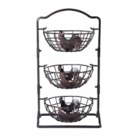 Mikasa Gourmet Basics 3-Tier Rooster Hanging Basket