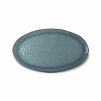 Veranda Melamine Oval Aqua Dinnerware Serving Tray Platter