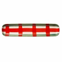 Tis Season Plaid Long Rec Platter
