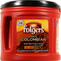 Folgers 100% Colombian Medium-Dark Roast Ground Coffee Perspective: Main