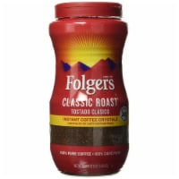 Folgers® Instant Coffee Crystals, Classic Roast, 16oz Jar 2550006922