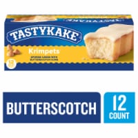 Tastykake Butterscotch Krimpets 6 Packs of 2 Sponge Cakes with Butterscotch Icing