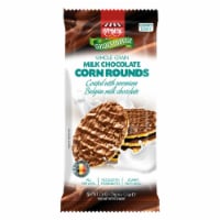 Paskesz Corn Cakes Round Milk Chocolate Perspective: Main