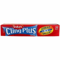 Saran Cling Plus 200 Sq. Ft. Plastic Food Wrap 00202