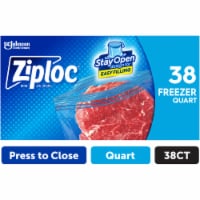 Ziploc Quart Freezer Bags Press to Close 38 Count Perspective: Main