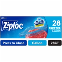 Ziploc Brand Freezer Bags with New Stay Open Design, Gallon, 28, Patented  Stand-up Bottom, Easy to Fill Freezer Bag, Unloc a Free Set of Hands in the  Kitchen, Microwave Safe, BPA Free