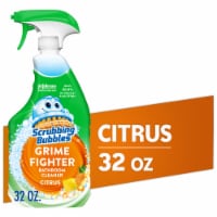 Scrubbing Bubbles Bathroom Grime Fighter Disinfectant Cleaner Citrus Scent Perspective: Main