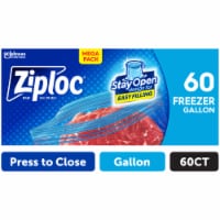 Glad FLEXN SEAL Gallon Freezer Zipper Bags, 28 Count (Pack of 4) - Package  May Vary Gallon Freezer Bags 28 Count (Pack of 4)