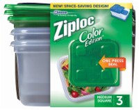 Ziploc Green Square Containers Perspective: Main