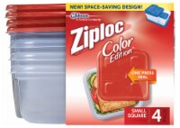 Ziploc Small Square Red Containers Perspective: Main