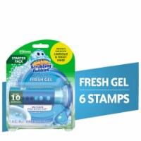 Scrubbing Bubbles® Fresh Gel Rainshower Toilet Cleaning Stamp Dispenser