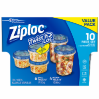 Ziploc® Twist 'n Loc Round BPA-Free Plastic Food Storage Container - 4  pack, 4 oz - Kroger