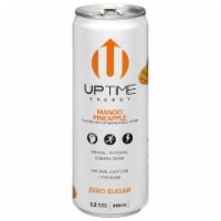 Uptime Zero Sugar Mango Pineapple Energy Drink Can Perspective: Main