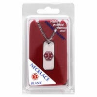 Emerg-Alert® Emergency Medical Identification Necklace Blank Perspective: Main