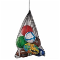 Franklin Mesh Drawstring PE Bag - Black Perspective: Main