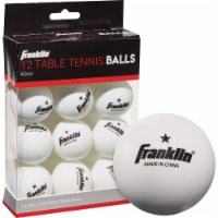 Franklin® 40mm 1 Star Table Tennis Balls - White Perspective: Main