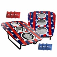 Franklin USA 3-Hole Bean Bag Toss Yard Game – Red/White/Blue