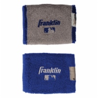 Franklin MLB® X-Vent Wristbands - Royal Blue/Gray Perspective: Main