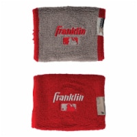Franklin MLB® X-Vent Wristbands - Red/Gray Perspective: Main