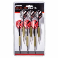 Franklin Steel Tip Dart Set - Black/Red