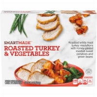 Smart Made Roasted Turkey & Vegetables with Honey Glazed Sweet Potatoes & Green Beans Frozen Meal Perspective: Main