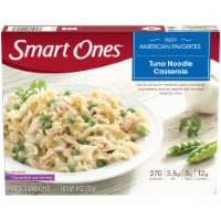 Smart Ones Tuna Noodle Casserole with Mafalda Pasta Peas Creamy Sauce & Breadcrumbs Frozen Meal Perspective: Main