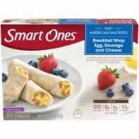 Smart Ones Egg Sausage & Cheese Breakfast Wrap with Chessy Sauce & Peppers Frozen Meal Perspective: Main