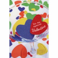 Pictura Martini Glass And Shimmering Hearts Valentine's Day Card Perspective: Main