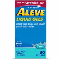 Aleve® Naproxen Sodium Pain Reliever/Fever Reducer Liquid Gels 220mg Capsules