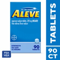 Aleve® Pain Reliever/Fever Reducer Naproxen Sodium Tablets Perspective: Main