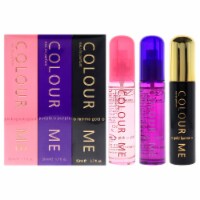 Colour Me Pink/Purple/Gold Femme - Fragrance for Women, 1.7 oz Parfum de Toilette Triple Pack