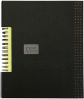 Oxford® The Idea Collective® Double Wire Business Notebook - 80 Sheets - Black Perspective: Main