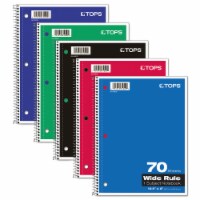 Oxford™ NOTEBOOK,1SUB,WIDE RL,WH 65000