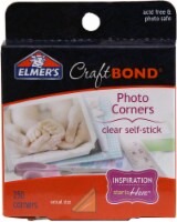 Elmer's Craft Bond Photo Corners - 250 Count - Clear Perspective: Main