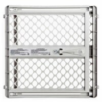 North States Gray 26 in. H x 26-42 in. W Plastic Child Safety Gate - Total Qty: 1