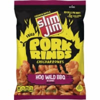 Slim Jim 2 Oz. Hogwild BBQ Pork Rinds 122710 Pack of 12 Perspective: Main
